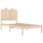 vidaXL Cadre de lit bois de pin massif 75x190 cm petit simple