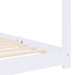 vidaXL Cadre de lit d'enfant Blanc Bois de pin massif 80x160 cm
