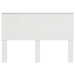 vidaXL Tête de lit Blanc brillant 140 cm Bois d'ingénierie