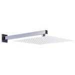 vidaXL Bras de support de douche Carré Inox 201 Argenté 40 cm