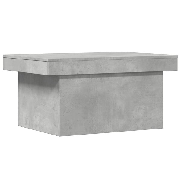 vidaXL Table basse gris béton 100x55x40 cm bois d'ingénierie