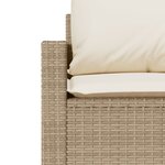 vidaXL Salon de jardin avec coussins 6 Pièces beige résine tressée