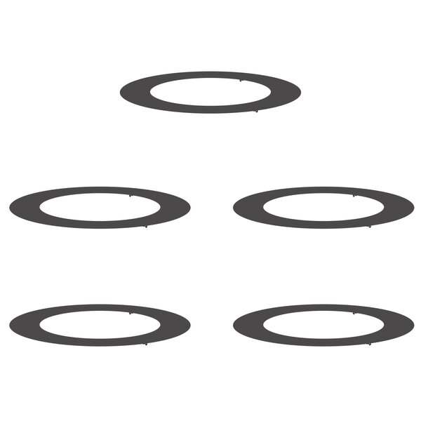 vidaXL Ensemble de Jardinières en Plastique Noir Plastique