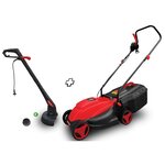 Elem garden technic tondeuse à gazon 1300 w et coupe-herbe 250 w