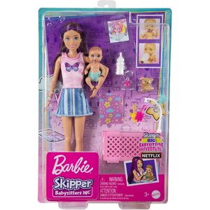 Mattel HJY33 - Barbie - Ensemble Skipper Baby-Sitter