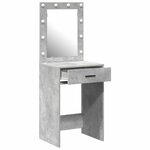 vidaXL Coiffeuse Gris béton 50 x 41 x 135 cm Bois d'ingénierie