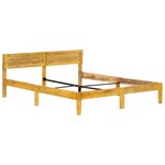 vidaXL Cadre de lit sans matelas bois de manguier massif 180 cm