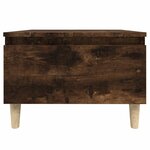 vidaXL Table d'appoint Chêne fumé 50x46x35 cm Bois d'ingénierie