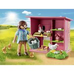 PLAYMOBIL 71308 - Country - Agricultrice et poulailler