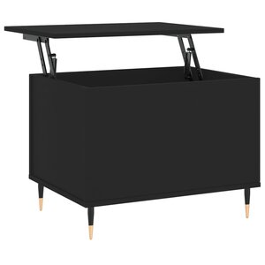 vidaXL Table basse Noir 60x44 5x45 cm Bois d'ingénierie