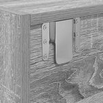 vidaXL Meuble TV Sonoma gris 100 x 31 x 25.5 cm Bois d'ingénierie
