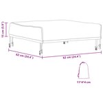 vidaXL Housse de meubles d'extérieur 62 x 62 x 15 cm Tissu Oxford 600D