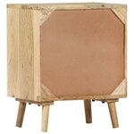 vidaXL Table de chevet 40x30x50 cm Bois de manguier massif