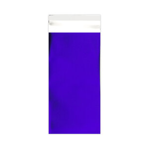 Lot de 100 sachet alu mat bleu foncé 220x110 mm (dl)