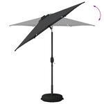 vidaXL Parasol de jardin avec lumières LED et base 230 x 230 cm