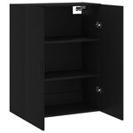 vidaXL Armoire murale noir 69 5x34x90 cm