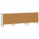 vidaXL Meuble TV Blanc brillant 150 x 31 x 50 cm Bois d'ingénierie
