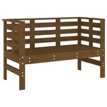 vidaXL Banc de jardin marron miel 111 5x53x71 cm bois massif de pin