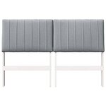 vidaXL Tête de lit capitonnée Gris clair 135 cm Pin massif
