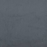 vidaXL Coussin de tête de lit Hanko gris foncé 120 cm velours