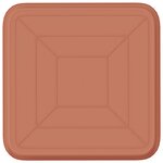 vidaXL Plateau carré à fleurs 24 pc Rouge brique 25 5 x 25 5 x 2 5 cm