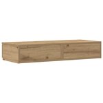 vidaXL Tiroirs de lit avec tiroir chêne artisanal 75 x 36.5 x 16.5 cm
