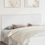 vidaXL Tête de lit avec tête de lit Blanc 180 cm Bois d'ingénierie