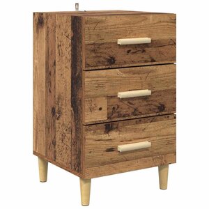 vidaXL Cabinet de chevet Bois ancien 40 x 40 x 66 cm Bois d'ingénierie