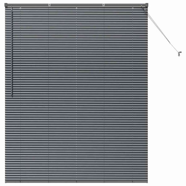 vidaXL Stores vénitiens Gris foncé 175 x 140 cm Aluminium
