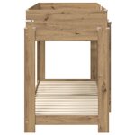 vidaXL Lit Superposé pour Enfants Chêne artisanal 75 x 190 cm