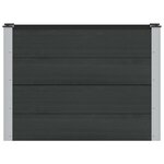 vidaXL Jardinière surélevée Noir 100 x 30 x 72 cm WPC et Aluminium