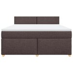 vidaXL Sommier à lattes de lit avec matelas Marron foncé 180x200 cm