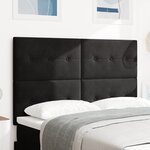 Headboard LED vidaXL Noir 72 cm Velours