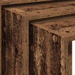 vidaXL Tables gigognes 3 Pièces vieux bois bois d'ingénierie
