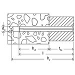 Fischer ensemble de manchons de clous fnh 8 x 90 mm 50 pcs