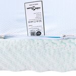 vidaXL Coussins de Matelas Blanc et vert 200 x 200 cm