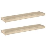 vidaXL Set de coussins de palette 2 Pièces Beige 180 x 40 x 8 cm