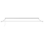 vidaXL Auvent Gris clair 450 x 300 x 165 cm Polyester et métal