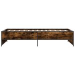 vidaXL Cadre de lit Chêne fumé 80 x 200 cm Bois d'ingénierie
