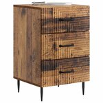 vidaXL Cabinet de chevet Bois ancien 43 x 41 x 66 5 cm