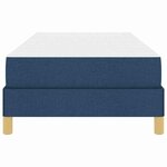 vidaXL Lit à ressorts avec matelas Bleu 90 x 200 cm tissu