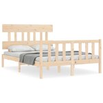 vidaXL Cadre de lit sans matelas 140x200 cm bois massif de pin