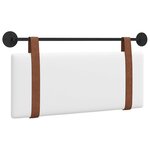 vidaXL Tête de lit suspendue Blanc PU antique