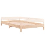 vidaXL Lit empilable sans matelas 80x200 cm bois de pin massif