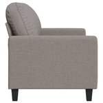 vidaXL Canapé à 2 places Taupe 120 cm Tissu