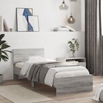 vidaXL Cadre de lit sans matelas avec lumières LED 75x190 cm