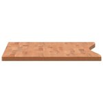 vidaXL Dessus de bureau 100x(55-60)x2 5 cm bois massif de hêtre
