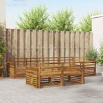 vidaXL Ensemble de canapés d'extérieur 7 pc Naturel