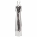 vidaXL Sculpture Argent 10 x 16 x 49 cm Aluminium