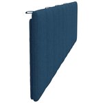 vidaXL Coussin de tête de lit Hanko bleu 200 cm tissu